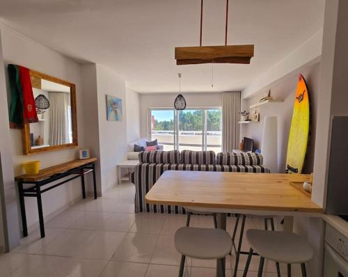 Χώρος καθιστικού στο Viana beach apartment