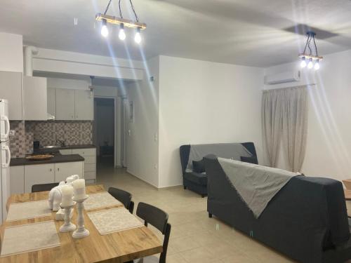 Oikonomou Villasにあるシーティングエリア