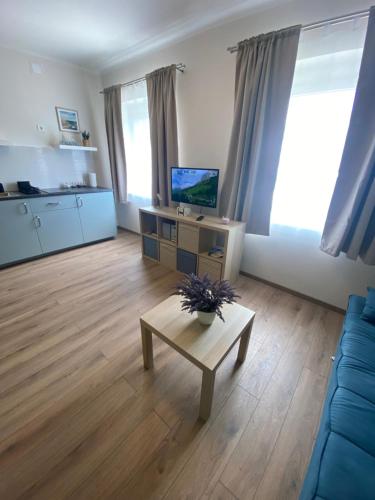 Μια τηλεόραση ή/και κέντρο ψυχαγωγίας στο AZUR Apartments Alsóörs