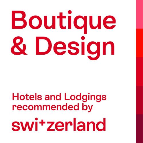 a sign with the words furniture and design at Hotel Bristol in Geneva