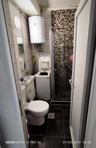 Vonios kambarys apgyvendinimo įstaigoje Green Apartment!