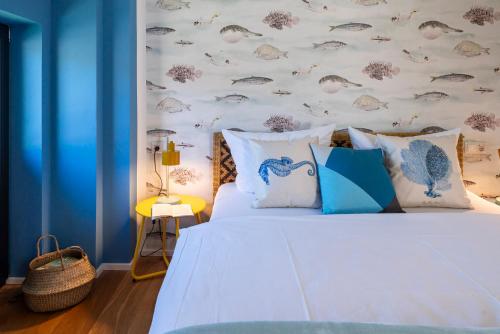 Postel nebo postele na pokoji v ubytování Grüngedacht