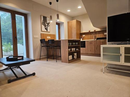 Dapur atau dapur kecil di Casa Benigno estudio 3p 33A01