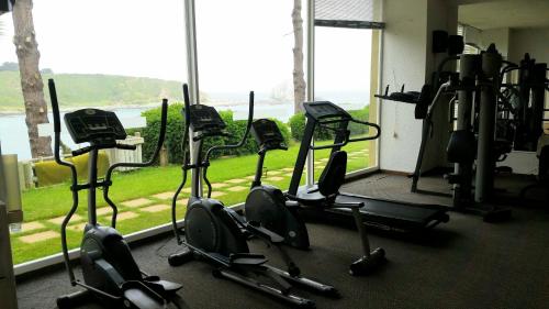 Fitness centrum a/nebo fitness zařízení v ubytování Algarrobo Apartment