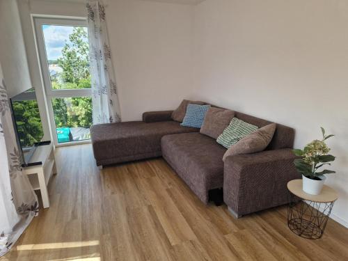 Χώρος καθιστικού στο Apartements WaWohnen