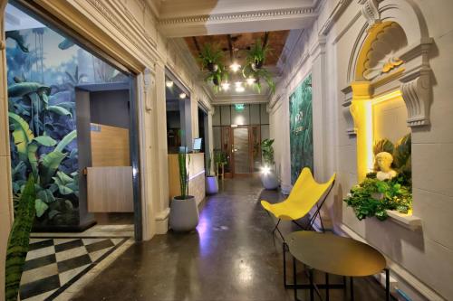 Zona de estar de Play Hostel Garden