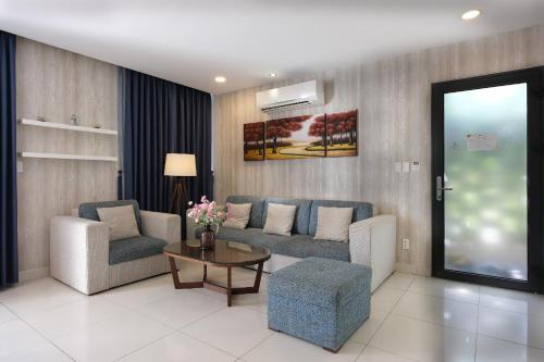 Posezení v ubytování Biệt thự nghỉ dưỡng - Oceanami Villa Beach Resort