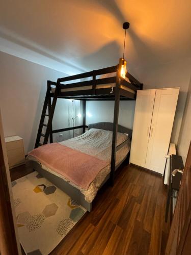 En eller flere senge i et værelse på Apartament DoDe Predeal