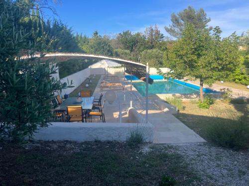 Bazén v ubytování Villa Paradis des Oréades nebo v jeho okolí