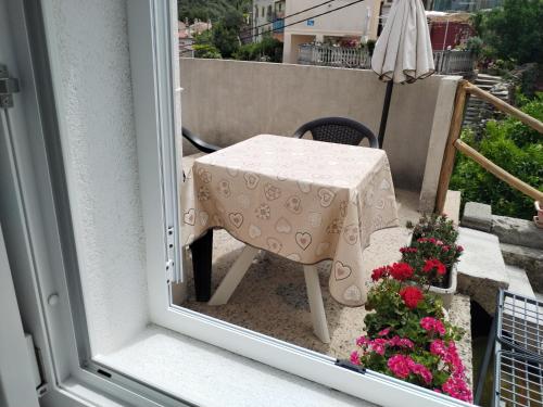 Balkón nebo terasa v ubytování Apartments Nevija