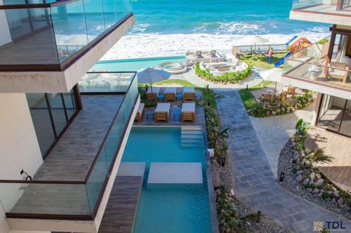 Πισίνα στο ή κοντά στο Hermoso y nuevo depto a pie de playa