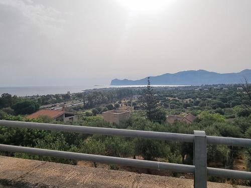 a view from the top of a hill with mountains in the distance at Il Tramonto Dorato in Carini
