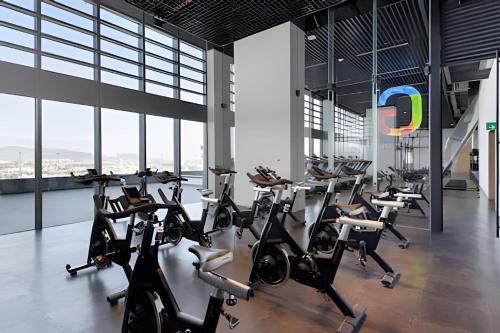 Fitness centrum a/nebo fitness zařízení v ubytování Beautiful apartment in Reforma