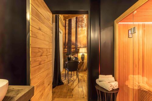 Koupelna v ubytování BAITA MAORE luxury rooms & Spa