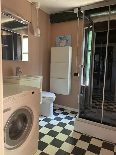 Koupelna v ubytování Charming rustic barn close to Tisvilde