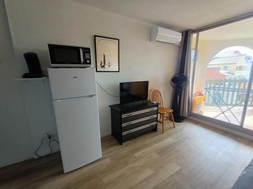 Studio confortable avec climatisation et animaux acceptés au Barcarès