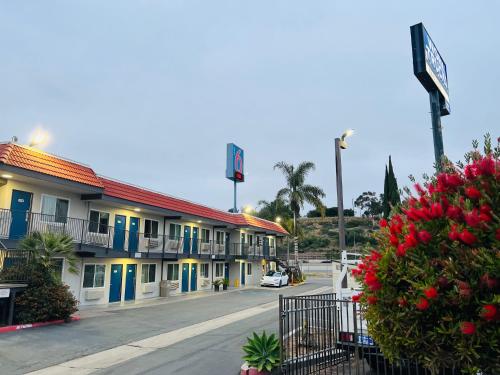 a street view of a hotel with a building at Motel 6-La Mesa, CA - San Diego in La Mesa