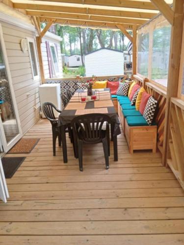 Mobilhome au bord de mer