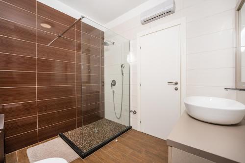 Koupelna v ubytování Apartments Palma Rabac