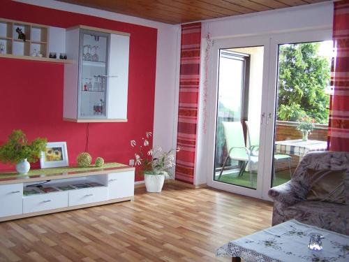 Χώρος καθιστικού στο Ferienwohnung Bethke