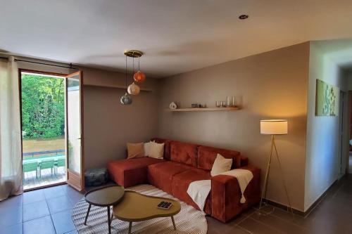Χώρος καθιστικού στο River house with 3 bedrooms