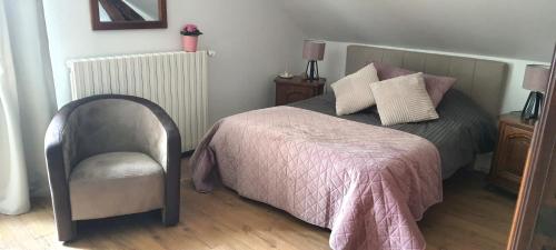Postel nebo postele na pokoji v ubytování Le Cèdre