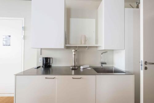 Dapur atau dapur kecil di Spacious Double-Apartment for 10 in CPH City Center