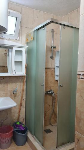 Koupelna v ubytování Guesthouse Sinani
