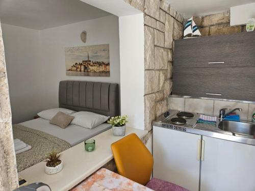 Postel nebo postele na pokoji v ubytování Vila Dvorski