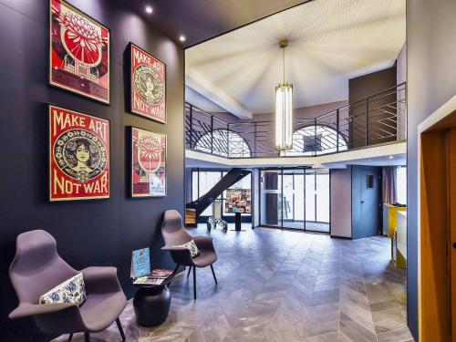 Posezení v ubytování ibis Styles Dijon Central