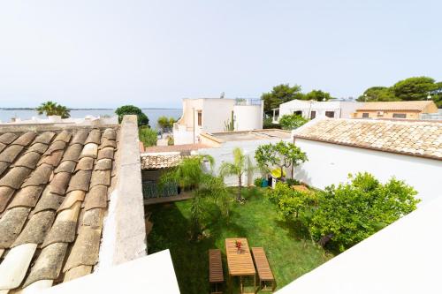 a view from the roof of a house with a yard at Baglio Tuzza in Marsala