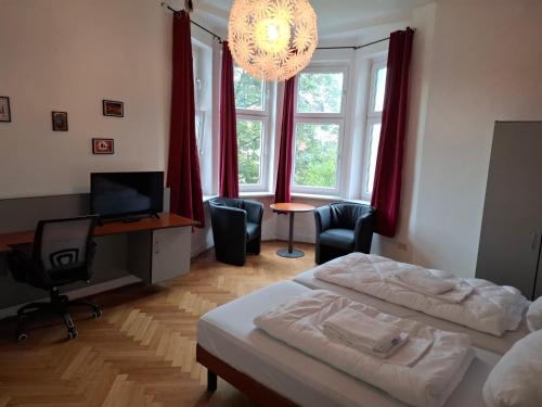 Postel nebo postele na pokoji v ubytování Hostel Goslar