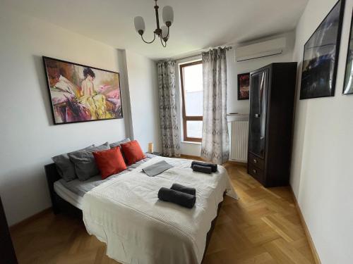 Posteľ alebo postele v izbe v ubytovaní Apartament Elegant Kiprów