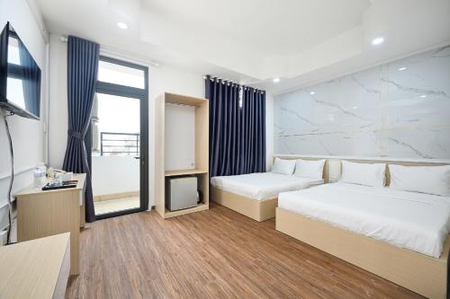 Sunrise Airport Hotelにあるベッド