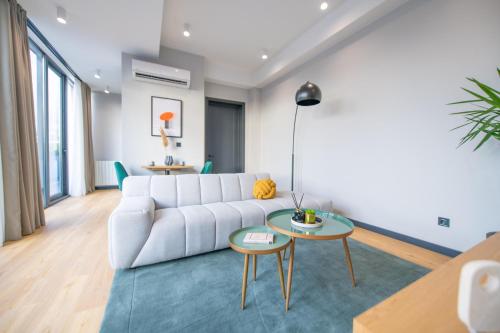 Ruang duduk di Qstay Gratus Tbilisi