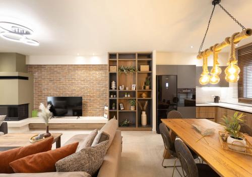 Area soggiorno di Olive Boutique Villas
