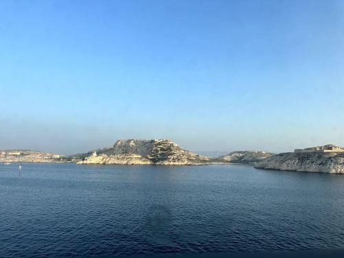 an island in the middle of a large body of water at 5 min des plages - Appt 2 chambres A Casa Bella in Lucciana