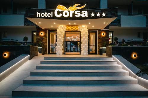 Un certificat, premiu, logo sau alt document afișat la Hotel Corsa