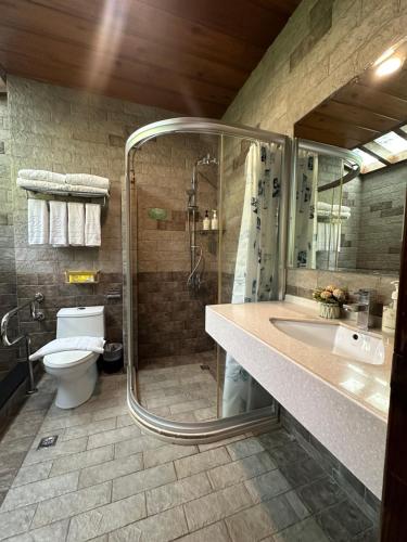 Koupelna v ubytování TFG B&B