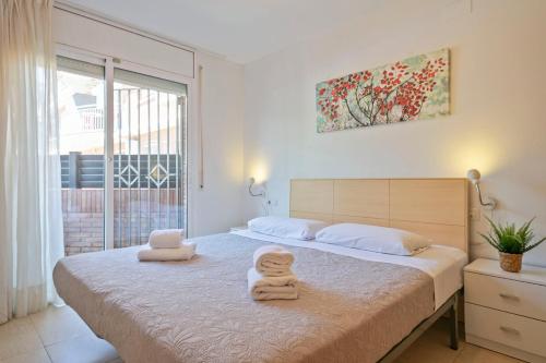 Postel nebo postele na pokoji v ubytování Apartamentos Velor