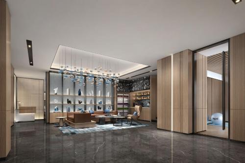 Fairfield by Marriott Xi'an Yantaにあるキッチンまたは簡易キッチン