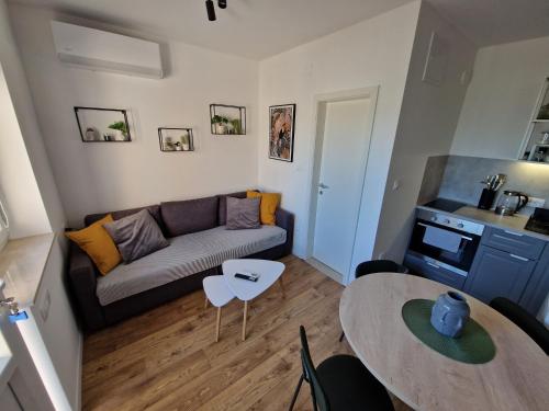 Kuchyň nebo kuchyňský kout v ubytování Apartman Roza 3