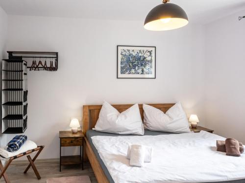 Postel nebo postele na pokoji v ubytování Apartment Miner's Lodge Mini by Interhome