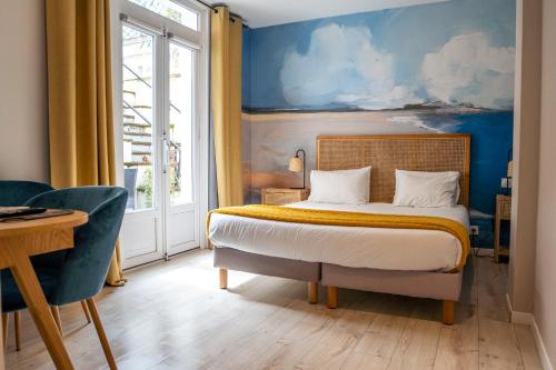 Postel nebo postele na pokoji v ubytování Mosaikhotel