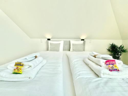 Postel nebo postele na pokoji v ubytování Wohnung mit Balkon