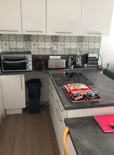 Dapur atau dapur kecil di Résidence les Nautiles