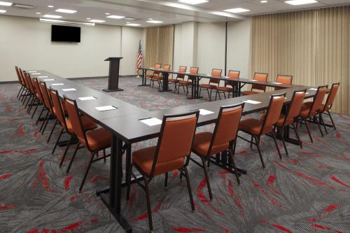 a large conference room with a long table and chairs at Fairfield Inn & Suites Columbus OSU in Columbus