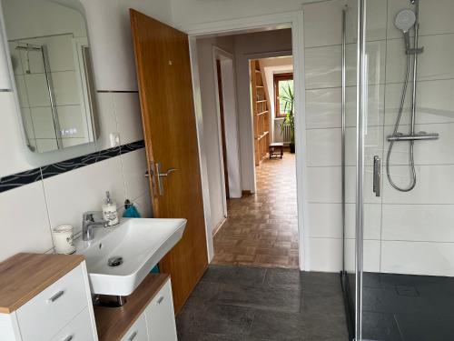 Koupelna v ubytování Ferienwohnung Ekaterina