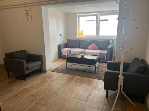 Posezení v ubytování TOP3 Schönes Apartment für max 5 Personen