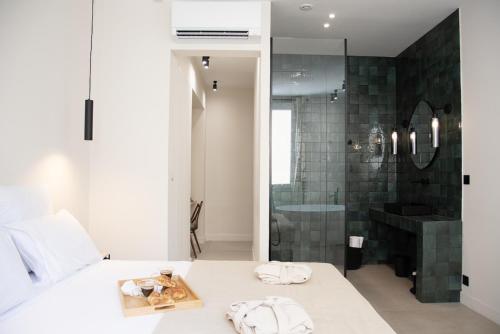 Salle de bains dans l'établissement Mouchki